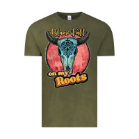 Vintage Olive blame it all on my roots black Vintage Tee - JahusDesignShop
