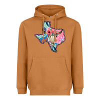 Meerkat Texas Boho Bull Skull Heavyweight Hoodie - Bettercallsaul