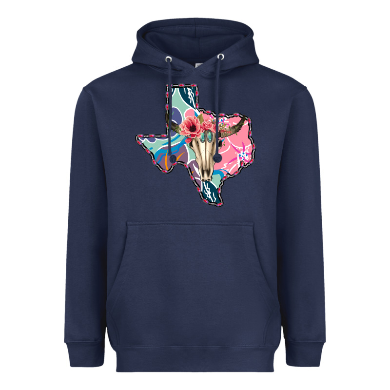 Texas Boho Bull Skull Heavyweight Hoodie by Bettercallsaul | Teevron