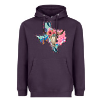 Plum Texas Boho Bull Skull Heavyweight Hoodie - Bettercallsaul