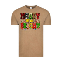 Vintage Coffee merry and bright with christmas tree  cakes ado Vintage Tee - AdoDesignShop
