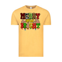 Vintage Mustard merry and bright with christmas tree  cakes ado Vintage Tee - AdoDesignShop
