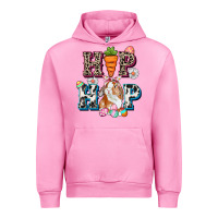 Fuchsia Pink Western hip hop bunny Easter Day Urban Hoodie - CowGirlArtShop