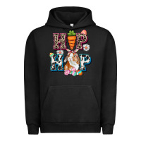 Pigment Black Western hip hop bunny Easter Day Urban Hoodie - CowGirlArtShop