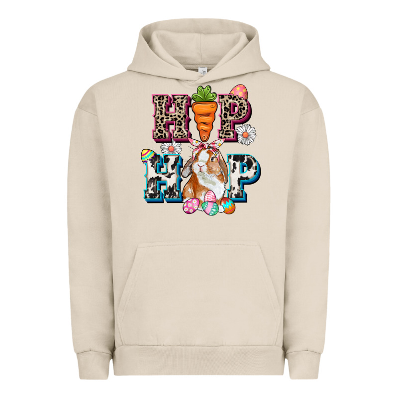 Western Hip Hop Bunny Easter Day Urban Hoodie by CowGirlArtShop | Teevron
