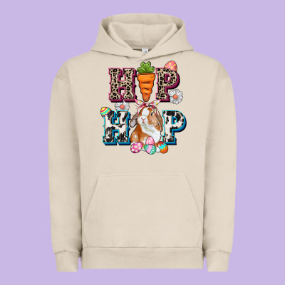 Western Hip Hop Bunny Easter Day Urban Hoodie Designed By Cowgirlartshop
