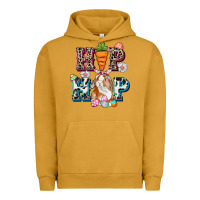 Pigment Peanut Butter Western hip hop bunny Easter Day Urban Hoodie - CowGirlArtShop