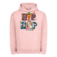 Pigment Salmon Western hip hop bunny Easter Day Urban Hoodie - CowGirlArtShop