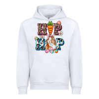 White Western hip hop bunny Easter Day Urban Hoodie - CowGirlArtShop