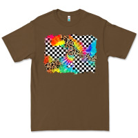 Cacao race leopard tie dye background Premium Tee - Zillion Design Studio