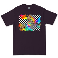 Plum race leopard tie dye background Premium Tee - Zillion Design Studio