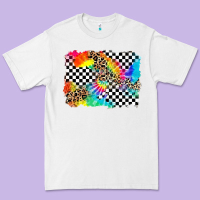 Race Leopard Tie Dye Background Premium Tee Designed By Zillion Design Studio