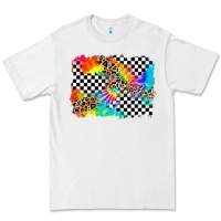 White race leopard tie dye background Premium Tee - Zillion Design Studio