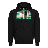 Black caravan Zipper Hoodie - MaliasSmallBusiness