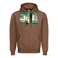 Chestnut caravan Zipper Hoodie - MaliasSmallBusiness