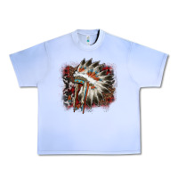 İndian Headress Cowhide Urban Heavy Tee | Teevron