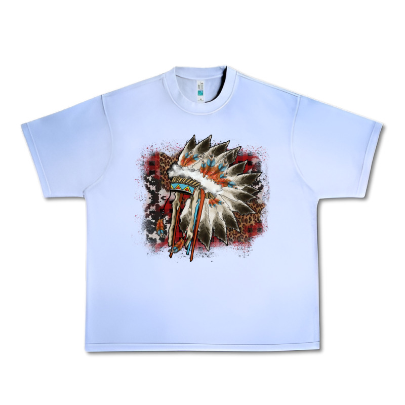 İndian Headress Cowhide Urban Heavy Tee by AdoDesignShop | Teevron