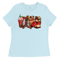 Hot Chocolate Coffee Cups Ladies Tee | Teevron