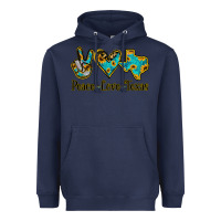Navy Peace Love Texas Heavyweight Hoodie - Bettercallsaul
