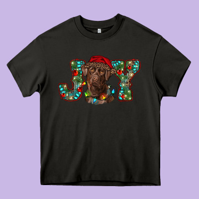 Labrador Retriever Christmas Joy Heavy Core Tee Designed By Ranaportraitstore