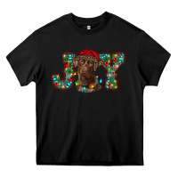 Black labrador retriever christmas joy Heavy Core Tee - RanaPortraitStore