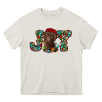 Cream labrador retriever christmas joy Heavy Core Tee - RanaPortraitStore