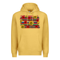 Antique Gold Mexico Brushstroke Premium Hoodie - texasbilliewilder