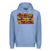 Colony Blue Mexico Brushstroke Premium Hoodie - texasbilliewilder
