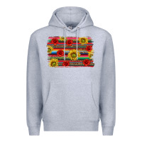 Heather Grey Mexico Brushstroke Premium Hoodie - texasbilliewilder