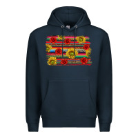 Navy Mexico Brushstroke Premium Hoodie - texasbilliewilder