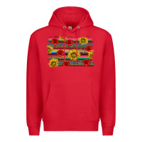 Red Mexico Brushstroke Premium Hoodie - texasbilliewilder