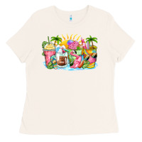 Bone beach summer coffee cups Ladies Tee - Zillion Design Studio