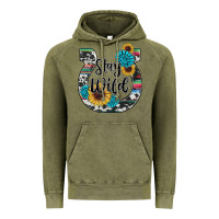 Vintage Olive western stay wild horsesho Vintage Hoodie - RanaPortraitStore