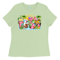 Matcha beach summer coffee cups Ladies Tee - Zillion Design Studio
