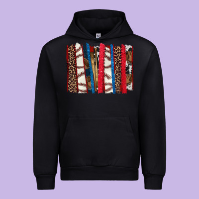 Baseball Brushstroke Urban Hoodie Designed By Howdyjamesfarm