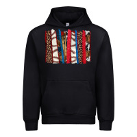 Black Baseball brushstroke Urban Hoodie - HowdyJamesFarm