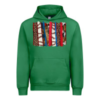 Emerald Baseball brushstroke Urban Hoodie - HowdyJamesFarm