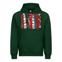 Forest Green Baseball brushstroke Urban Hoodie - HowdyJamesFarm
