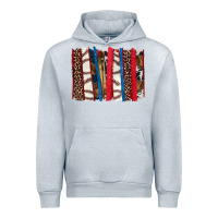 Heather Grey Baseball brushstroke Urban Hoodie - HowdyJamesFarm