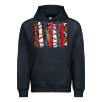 Navy Baseball brushstroke Urban Hoodie - HowdyJamesFarm