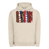 Pigment French Oak Baseball brushstroke Urban Hoodie - HowdyJamesFarm