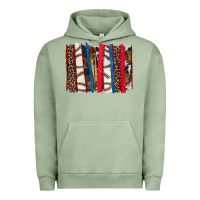 Pigment Oil Green Baseball brushstroke Urban Hoodie - HowdyJamesFarm