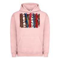 Pigment Salmon Baseball brushstroke Urban Hoodie - HowdyJamesFarm