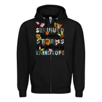 Black ive survived too many storms to bebothered by rain Zipper Hoodie - MaliasSmallBusiness