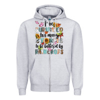 Heather Grey ive survived too many storms to bebothered by rain Zipper Hoodie - MaliasSmallBusiness