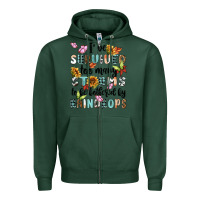 Sports Green ive survived too many storms to bebothered by rain Zipper Hoodie - MaliasSmallBusiness