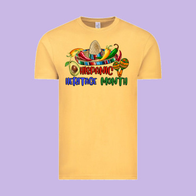 Hispanic Heritage Month Vintage Tee Designed By Bundleandbundleshop