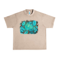 French Oak turquoise leopard background Urban Heavy Tee - AdoDesignShop