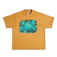 Peanut Butter turquoise leopard background Urban Heavy Tee - AdoDesignShop