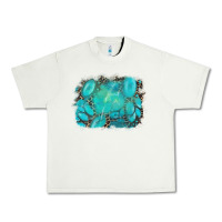 Pistachio turquoise leopard background Urban Heavy Tee - AdoDesignShop
